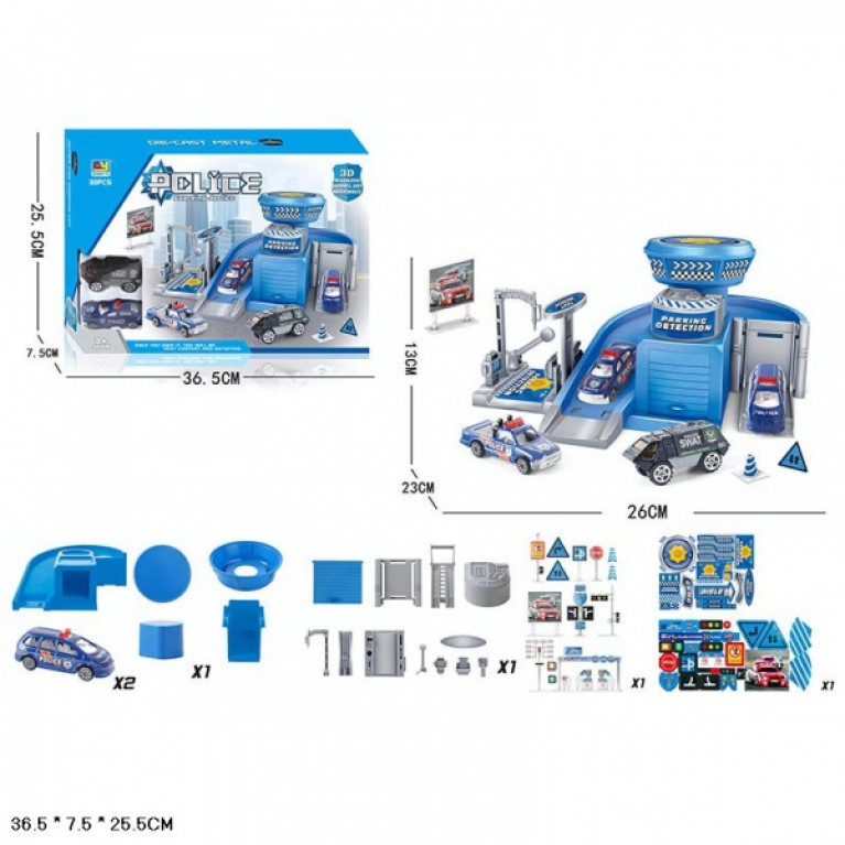 Парковка конструктор+ авто CY380-20 в кор. в кор.2*18шт