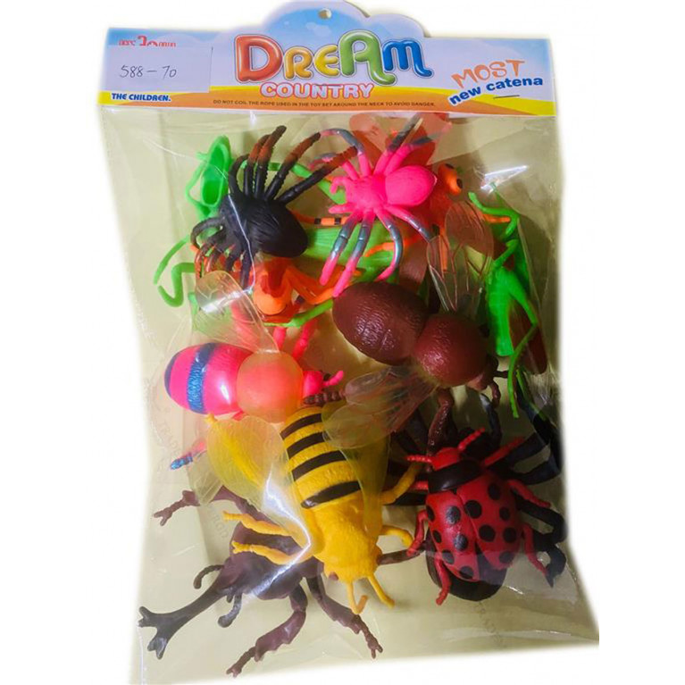 Игрушка детская:Набор насекомых в пакете 33*22*4 см