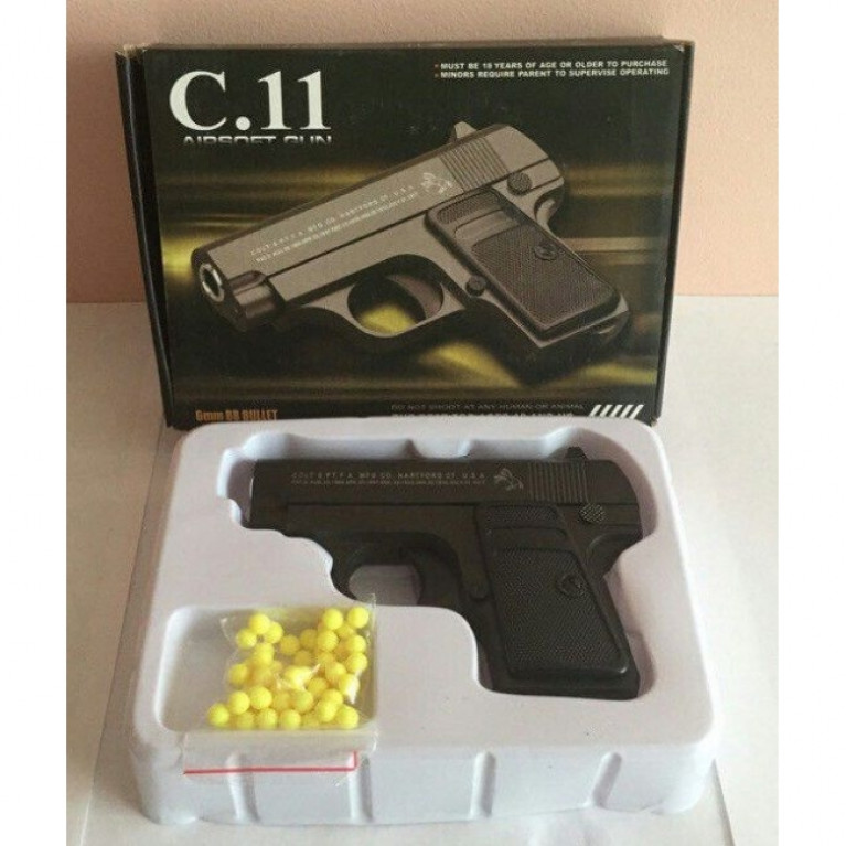 Игрушечный металлический пистолет  C11 ккк