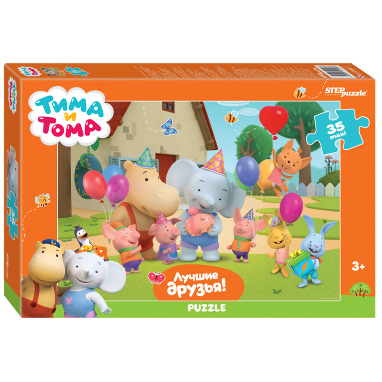 Пазл 35 maxi  "Тима и  Тома" /9уп/ Степ пазл 91249