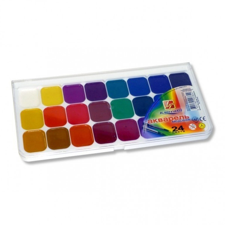 Набор для творчества акварель 24 цвета