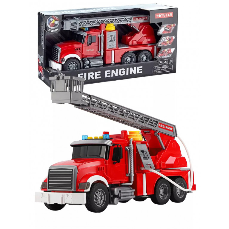 Игрушка спецтехника пожарная машина свет, звук , вода 41*21*14 см 666-58