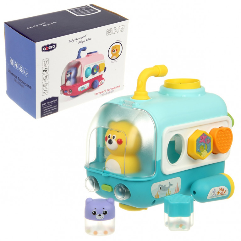 Игрушка сортер развивающий  субмарина  в ассортименте 135089 24*13*17,5 см