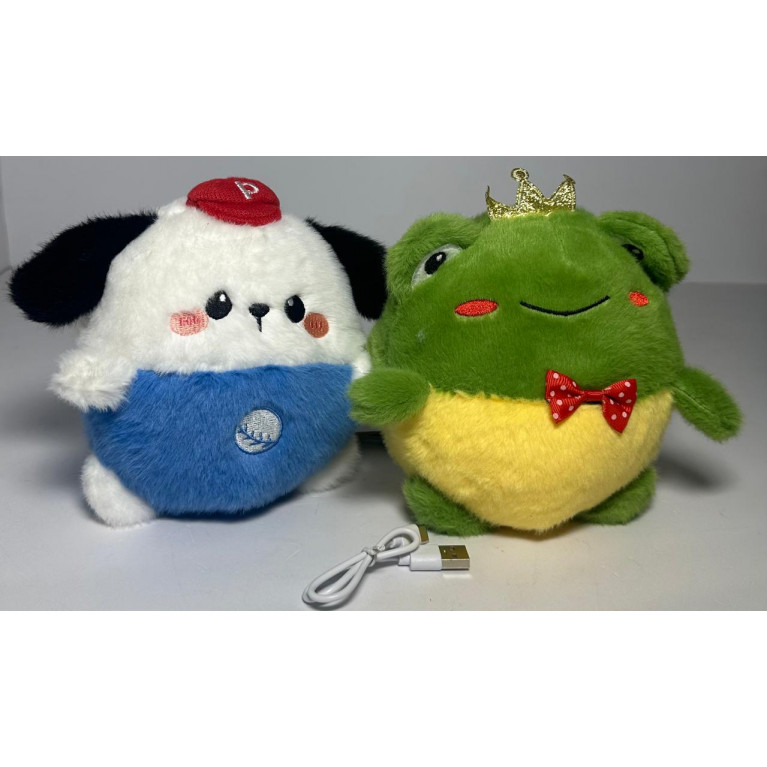 Игрушка мягкая  животное на аккумуляторе  двигается, поёт 2 песни , повторяет  15 см