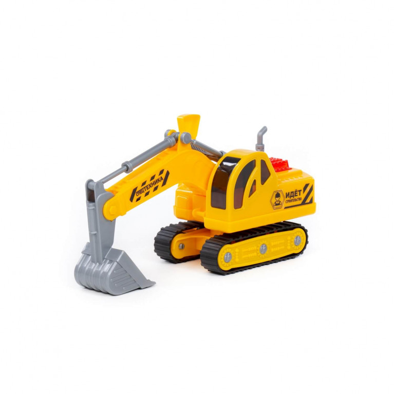 Гусеничный экскаватор "Профи" (со светом и звуком) (в сеточке) 08016