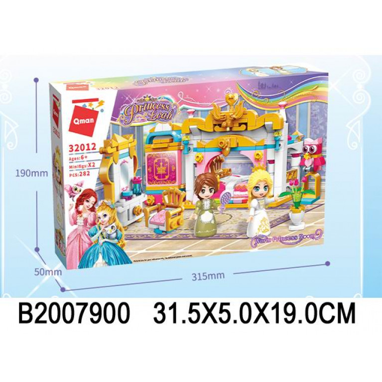 Конструктор "Комната принцессы" 282 дет. в/к 31,5*5*19 см. 32012