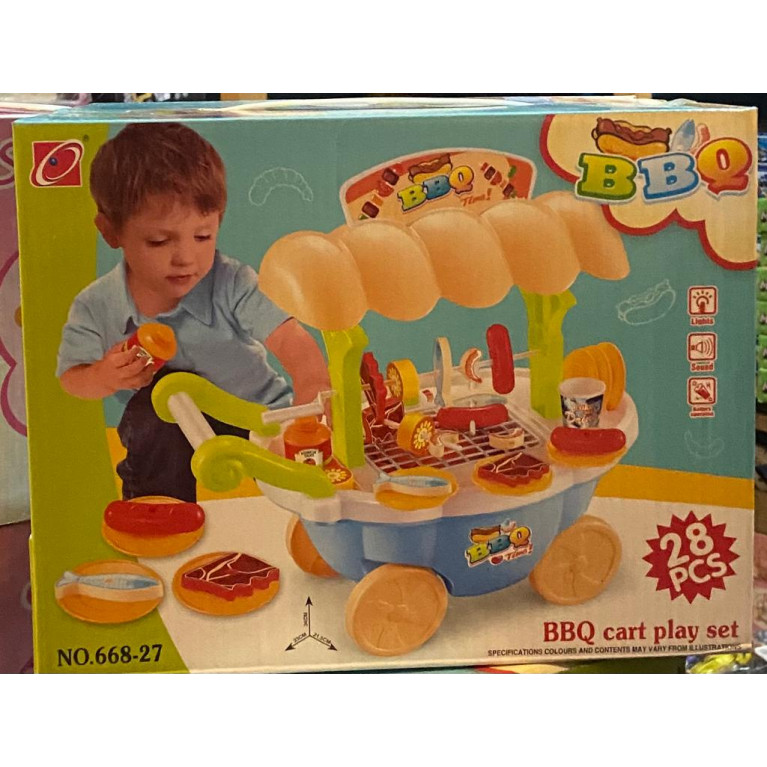 Игрушка игрушечный магазин  барбекю в коробке с аксессуарами 668-27