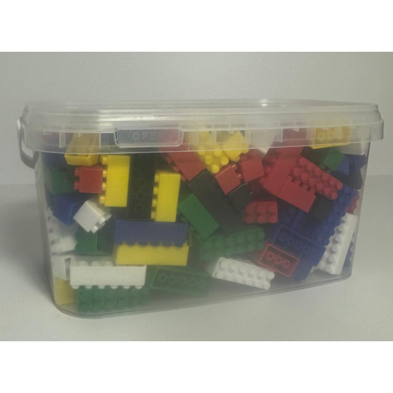 Игрушка конструктор для детей от 3-х лет 350 деталей в ведёрке 23*13*16 см