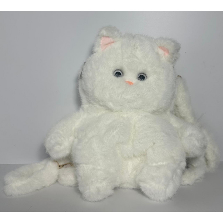 Игрушка мягкая рюкзак  кошка цвет в ассортименте 30*15 см