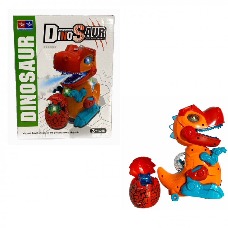 Игрушка динозавр  с яйцом движение, свет, звук , дым 999-62 16.5*12*21 см  ффф
