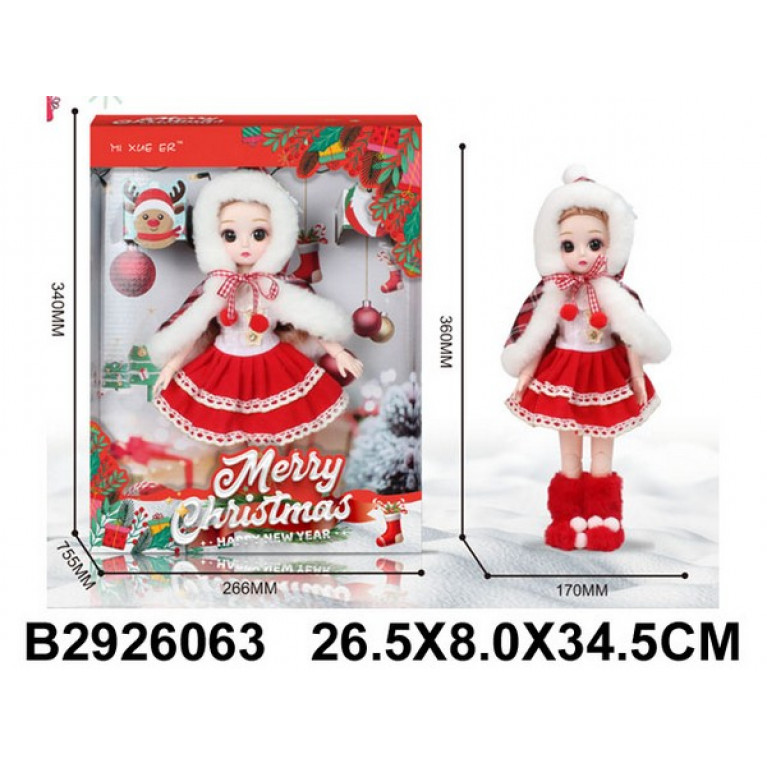 Кукла 33 см, ручки и ножки на шарнирах, в/к 26,5*8*34,5 см