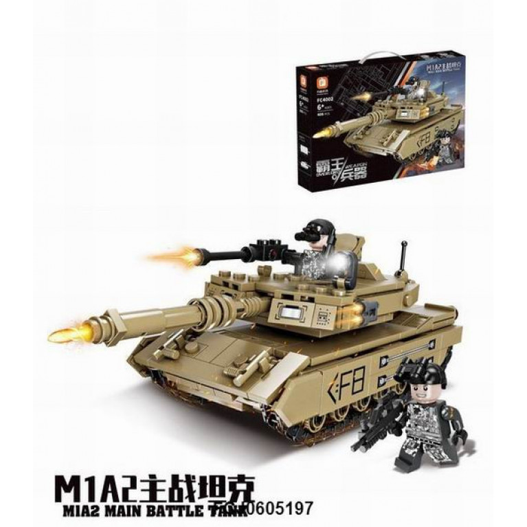 Конструктор FC4002  Forange Block Танк M1A2  1053 дет.  38*6*26 см