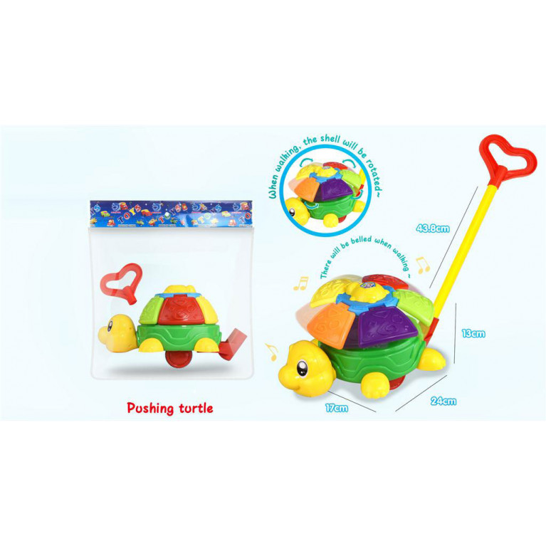 Игрушка детская: Каталка черепаха на палочке