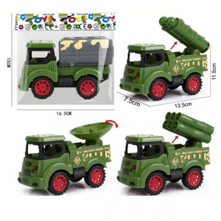 Машинка "Военная спецтехника" инерц., 4 вида в ассортименте, в/п 156,5*10,5 см
