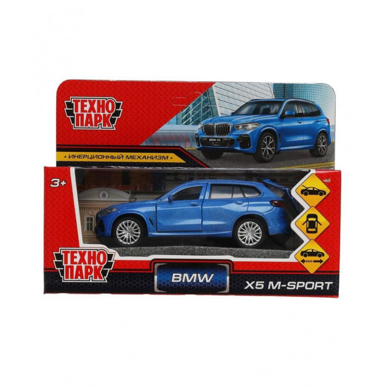 Машина металлическая ТехноПарк BMW X5 M-Sport, голубая, 12 см