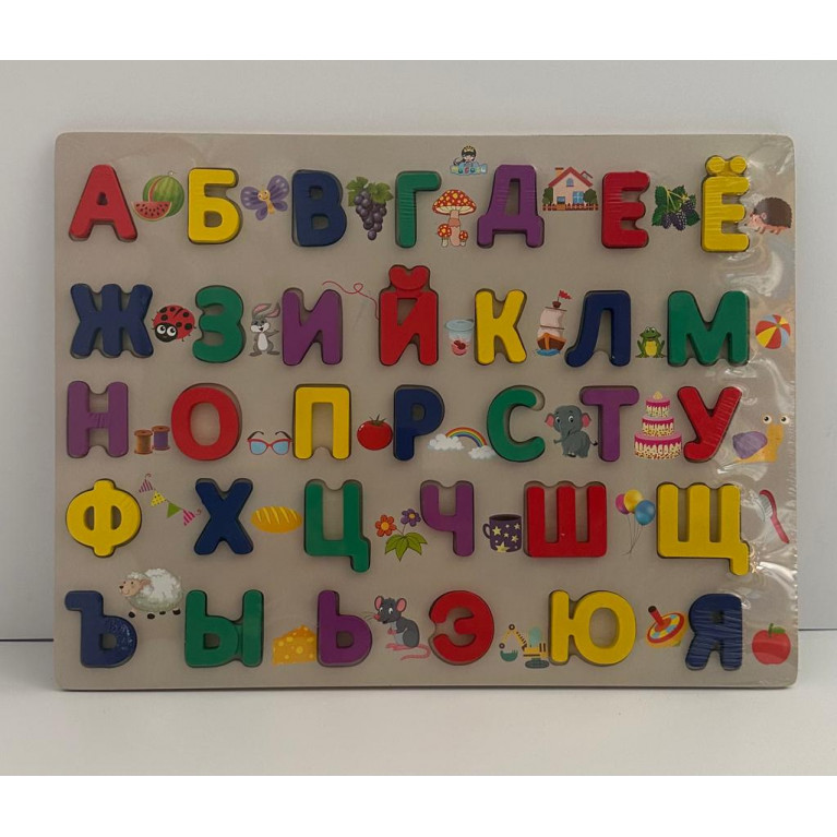 Игрушка Рамка-вкладыш Русский алфавит 40*2*30 см