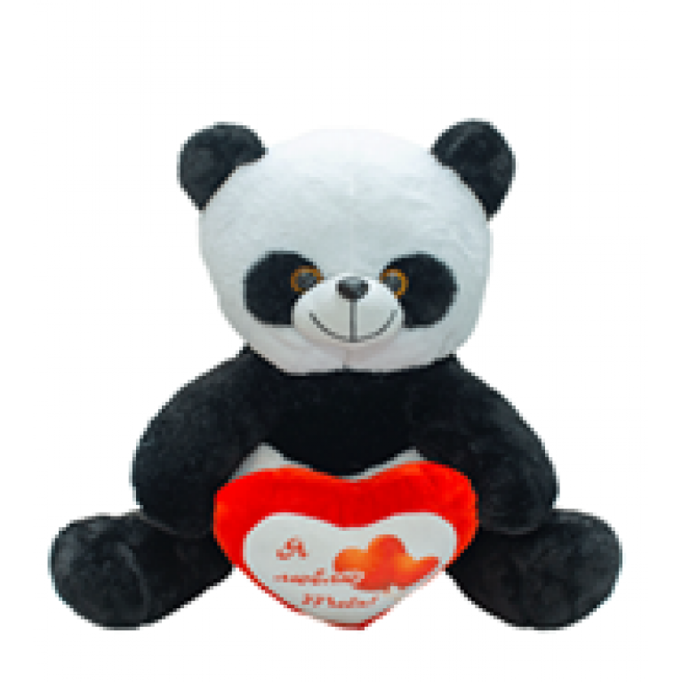 Игрушка мягкая  панда с сердцем  38 см ббб