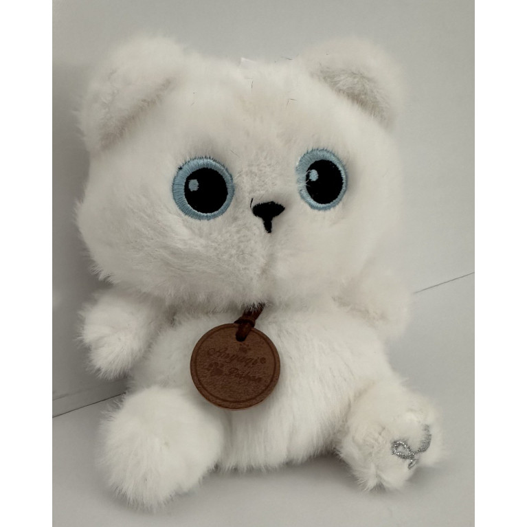 Игрушка мягкая антистресс с запахом белая  кошка 20 см