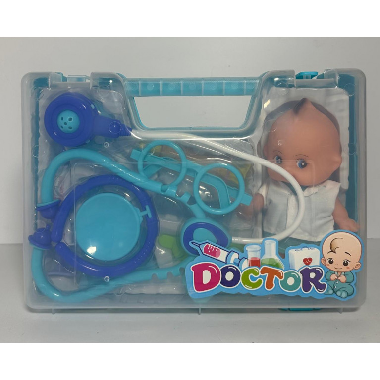 Игрушка набор доктора в чемодане с куклой 29,*7*21 см 6669-020