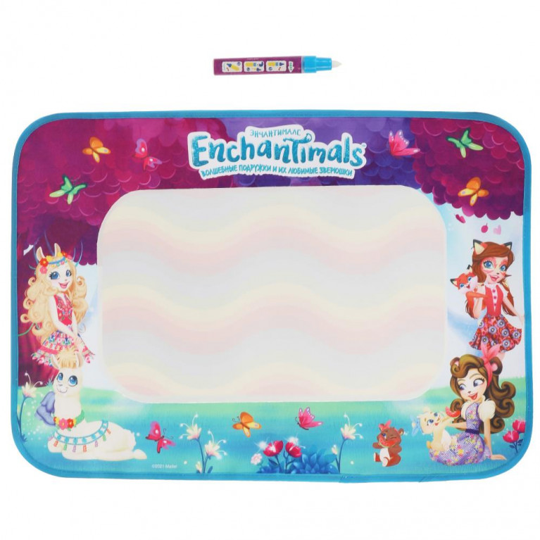 Коврик для рисования водой ЭНЧАНТИМАЛС один маркер,35*50 см в пак. Умка в кор.2*120шт