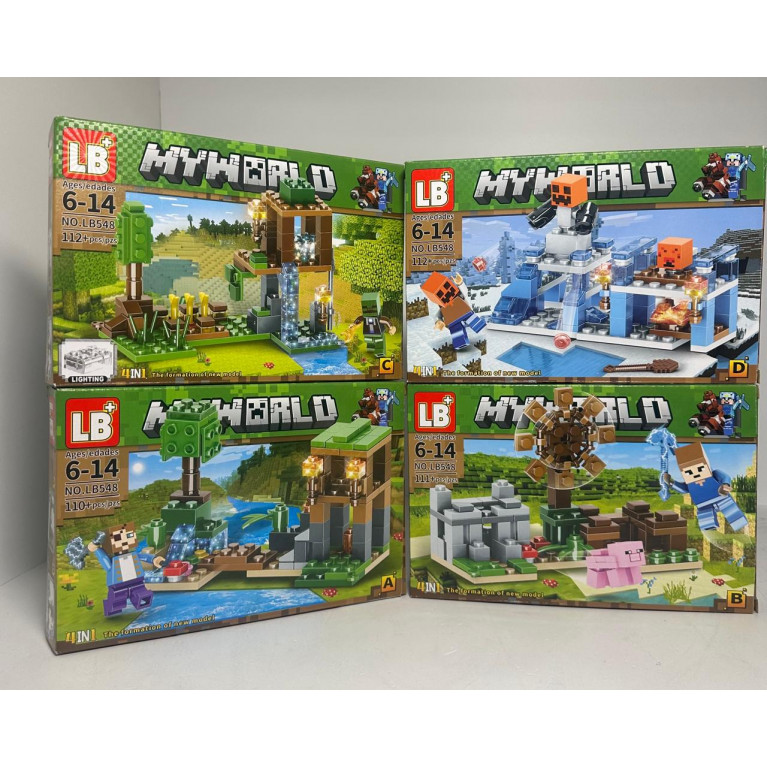 Конструктор LB548-1  "Герои у реки" 8 шт в упаковке 21х14.5х4 см