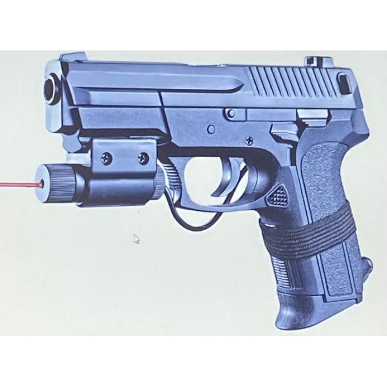 BB пистолет 18,5см с инфракрасным прицелом в кор.