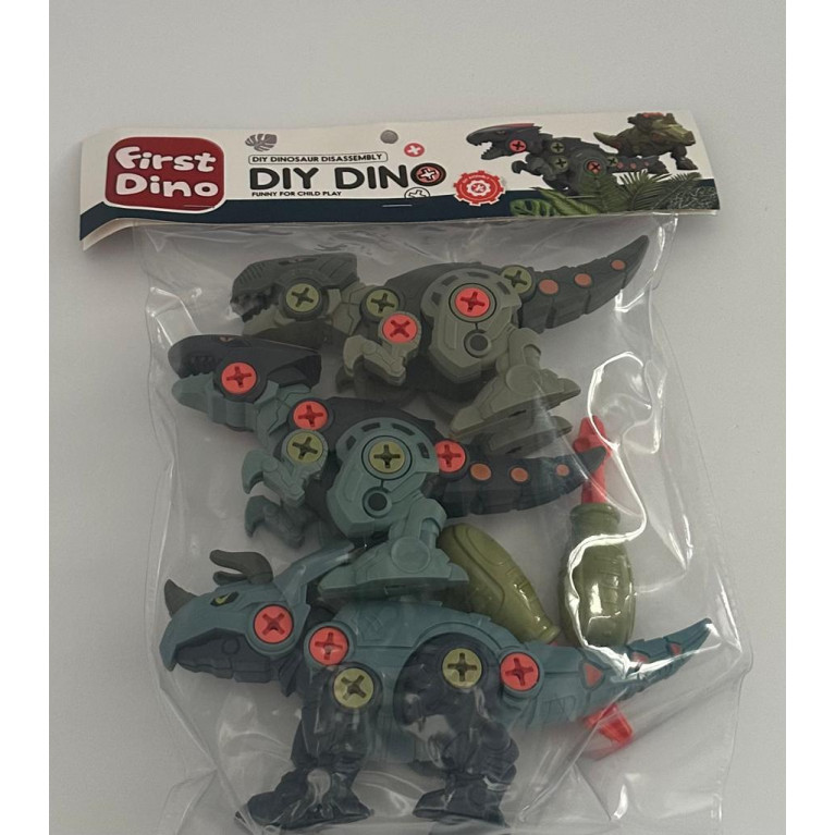 1199-D7  Динозавры конструкторы в пакете