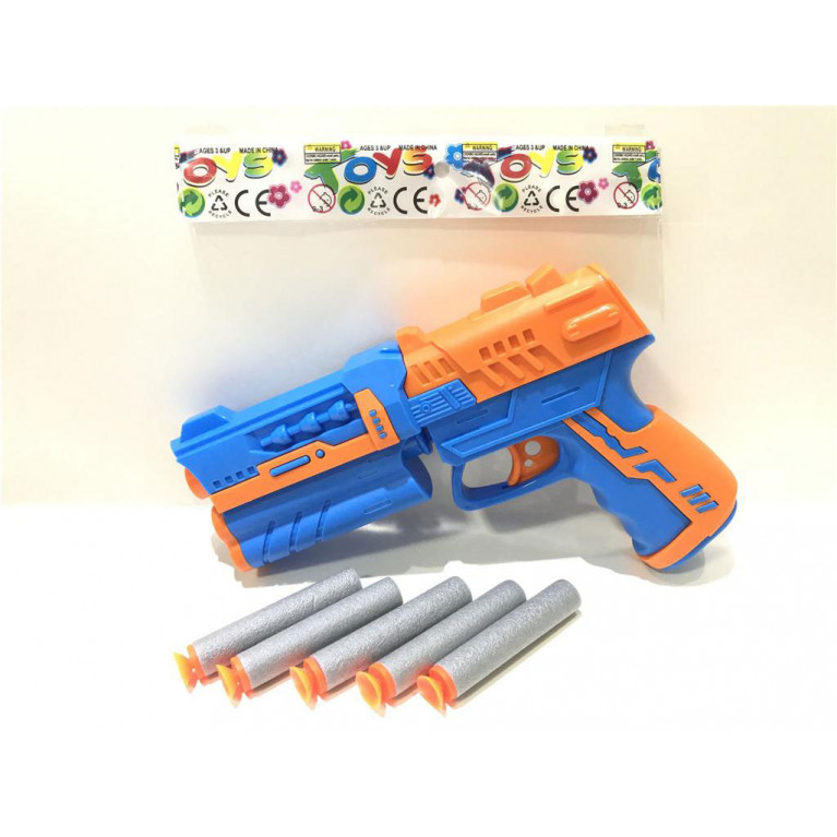 Игрушка детская:Пистолет с мягкими пулями
