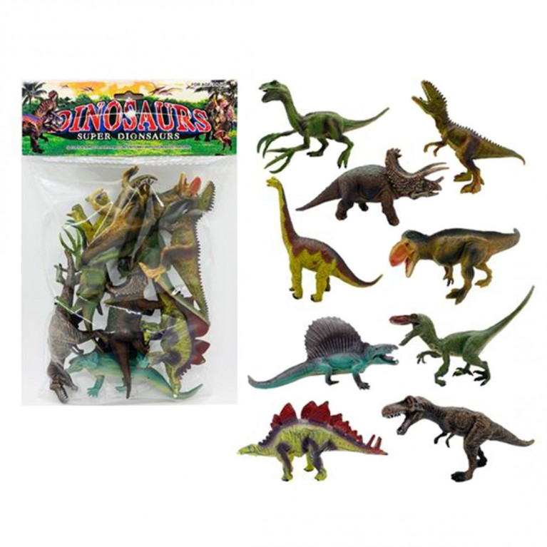 Набор фигурок Динозавры, 9 предм., пакет
